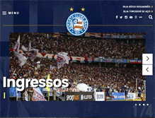 Tablet Screenshot of esporteclubebahia.com.br